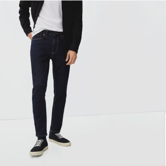 Everlane - Uniform Slim Fit Jeans Mens Color Dark Blue Size 30 x 30